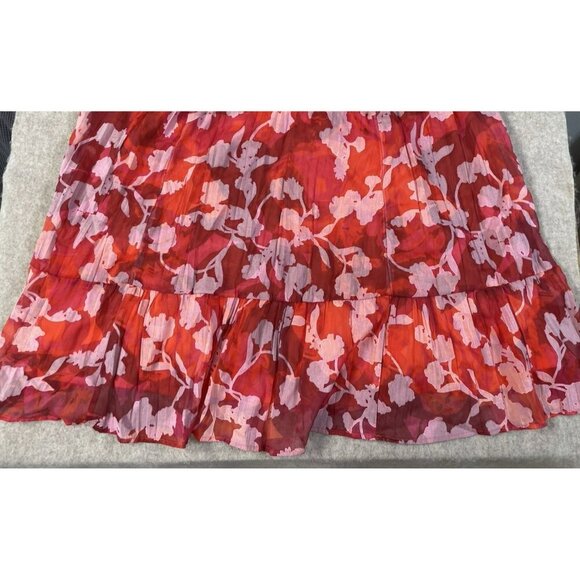 NWT Torrid Lined Lace Up Sweetheart neckline Dress Size 2X Floral Ruffle Smocked - Picture 7 of 16